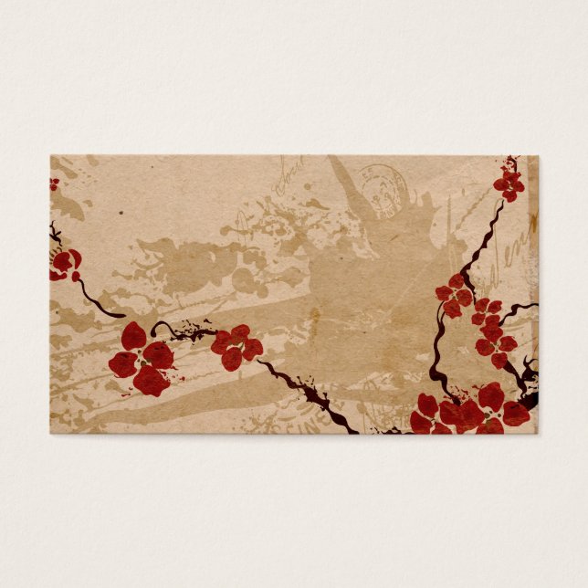 Sakura bloemen Profiel Kaart (Voorkant)