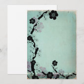  sakura - bloemen - uitnodigingen (Voorkant / Achterkant)