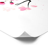 Sakura bloesem. Schilderij Poster (Hoek)