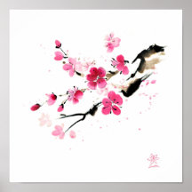 Sakura bloesem. Schilderij