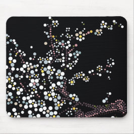 Sakura Bloesem Stip Art Ontwerper Illustratie Muismat