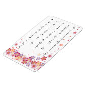 Sakura Bloesems Hiragana met Romaji Japans Magneet (Linkerzijde)