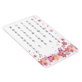 Sakura Bloesems Hiragana met Romaji Japans Magneet (Rechterzijde)