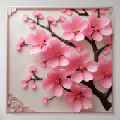 Sakura Blossom Art Poster (Voorkant)