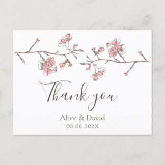 Sakura Blossom Bloemen Dankjewel Kaart