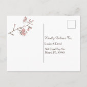 Sakura Blossom Bloemen Dankjewel Kaart (Achterkant)