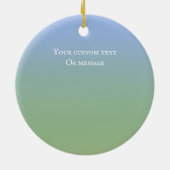 Sakura Blossom Blue & Green Personalized Gift Keramisch Ornament (Achterkant)