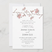 Sakura Blossom bruiloft uitnodiging (Voorkant)