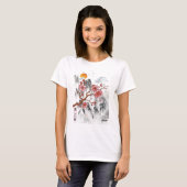 Sakura Blossom Dames Wit T-shirt (Voorkant volledig)