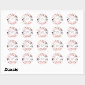 Sakura Blossom dank u voor uw bestelling Ronde Sticker (Vel)