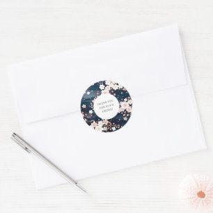 Sakura Blossom dank u voor uw bestelling Ronde Sticker