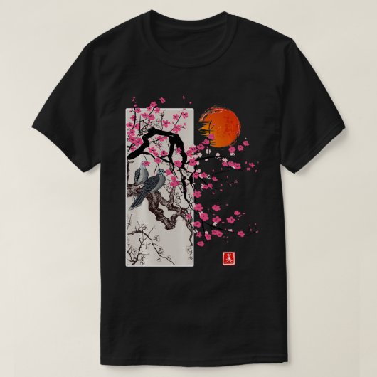 Sakura Blossom Japanse Cherry Scenery Gif T-shirt (Design voorkant)