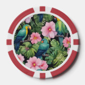 Sakura Blossom Patroon spelen Poker Chips (Voorkant)