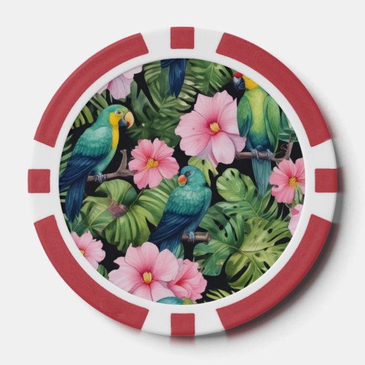 Sakura Blossom Patroon spelen Poker Chips (Voorkant)