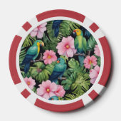Sakura Blossom Patroon spelen Poker Chips (Achterkant)