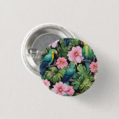 Sakura Blossom Patroon spelen Ronde Button 3,2 Cm (Voorkant /achterkant)