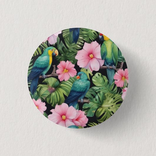 Sakura Blossom Patroon spelen Ronde Button 3,2 Cm (Voorkant)