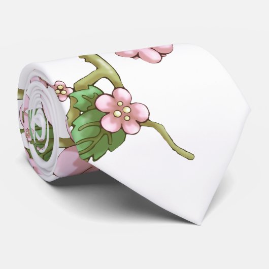 Sakura Blossom Stropdas (Opgerold)