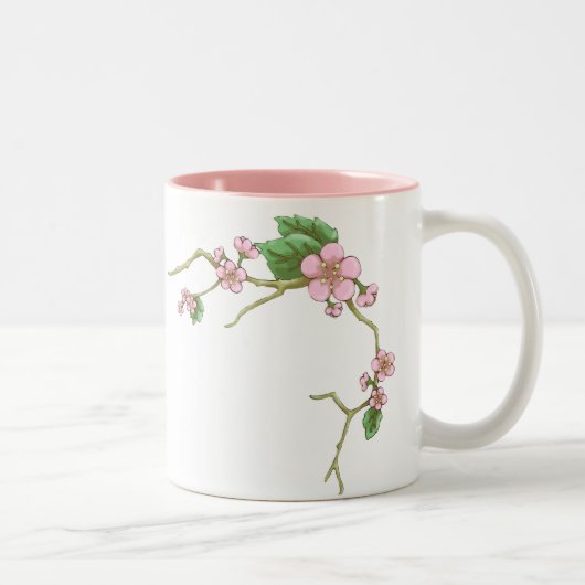 Sakura Blossom Tweekleurige Koffiemok (Rechts)