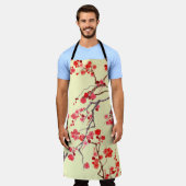 Sakura Blossom Waterverf Naadloos Patroon Schort (Gedragen)