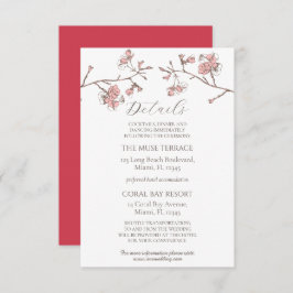Sakura Blossom Wedding Enclosure Details Kaart