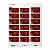 Sakura Blossoms adreslabel Etiket (Full Sheet)