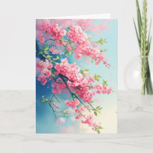 Sakura Blozen van de Lente Kaart (Voorkant)