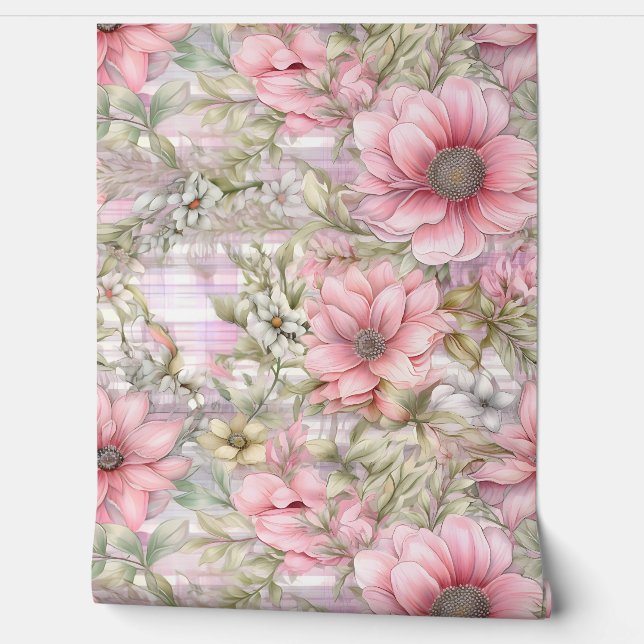 Sakura Blush Serenade Botanical Behang (Afrollen)