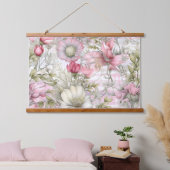 Sakura Blush Serenade Botanical Hangend Wandkleed (Slaapkamer)