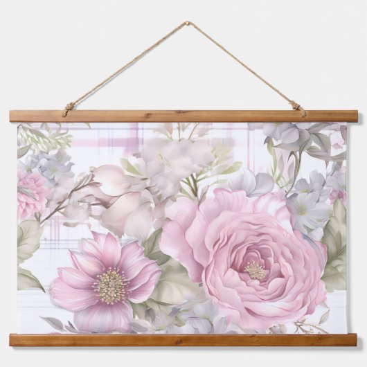 Sakura Blush Serenade Botanical Hangend Wandkleed (Voorkant)