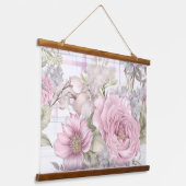Sakura Blush Serenade Botanical Hangend Wandkleed (Gebogen)