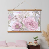 Sakura Blush Serenade Botanical Hangend Wandkleed (Slaapkamer)