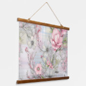 Sakura Blush Serenade Botanical Hangend Wandkleed (Gebogen)