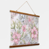 Sakura Blush Serenade Botanical Hangend Wandkleed (Gebogen)