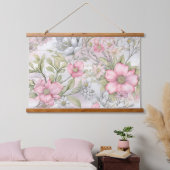 Sakura Blush Serenade Botanical Hangend Wandkleed (Slaapkamer)
