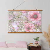 Sakura Blush Serenade Botanical Hangend Wandkleed (Slaapkamer)