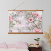 Sakura Blush Serenade Botanical Hangend Wandkleed (Slaapkamer)