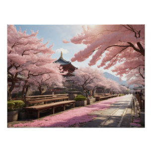 Sakura Bomen in Japan Perfect Poster