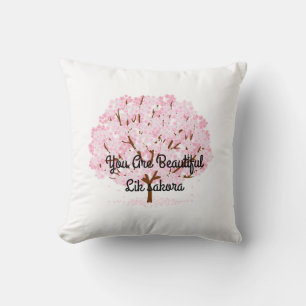 Sakura boom in volle bloei – Elegant Spring Design Kussen