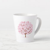 Sakura boom in volle bloei – Elegant Spring Design Latte Mok (Rechterhoek)