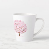 Sakura boom in volle bloei – Elegant Spring Design Latte Mok (Rechts)