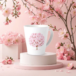 Sakura boom in volle bloei – Elegant Spring Design Latte Mok
