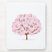 Sakura boom in volle bloei – Elegant Spring Design Muismat (Voorkant)