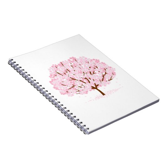 Sakura boom in volle bloei – Elegant Spring Design Notitieboek (Rechterzijde)