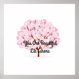 Sakura boom in volle bloei – Elegant Spring Design Poster