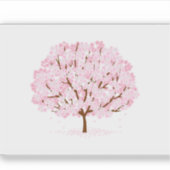 Sakura boom in volle bloei – Elegant Spring Design Sticker (Voorkant)