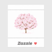 Sakura boom in volle bloei – Elegant Spring Design Sticker (Vel)
