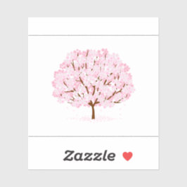 Sakura boom in volle bloei – Elegant Spring Design Sticker