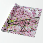 Sakura - boom in volledig roze bloem in Springtime Cadeaupapier (Uitgerold)