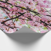 Sakura - boom in volledig roze bloem in Springtime Cadeaupapier (Hoek)